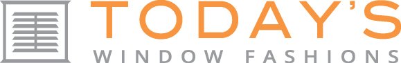 Today's Window Fashions logo featuring stylized window blinds, promoting partnership with Refined Lending for mortgage services.
