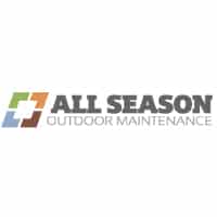 All Season Outdoor Maintenance logo, featuring colorful squares and bold text, representing lawn care and outdoor services relevant to home improvement and maintenance.