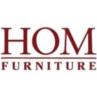 HOM Furniture logo, representing quality home furnishings, relevant to mortgage refinancing and rate alert services offered by Refined Lending.