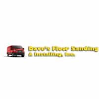 Dave's Floor Sanding and Installing, Inc. logo featuring a red vehicle and bold yellow text.